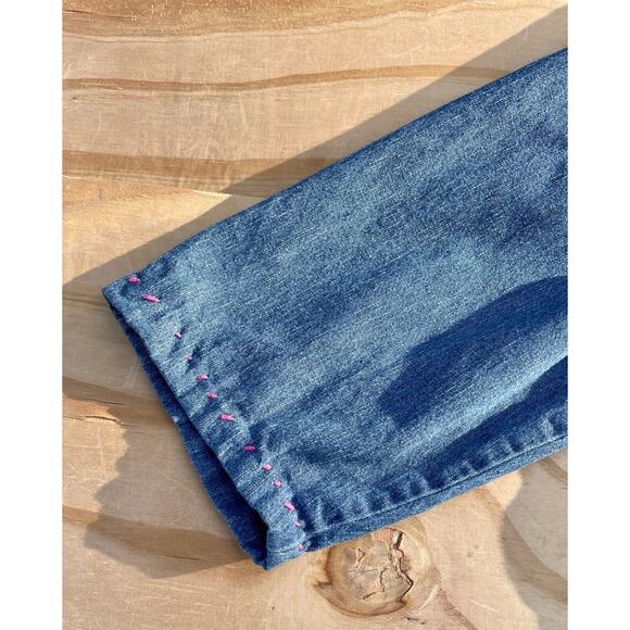 VTG Lee Denim Long Sleeve Shirt Jacket XL Regular‎ 44 Snaps USA Made - Picture 4 of 7